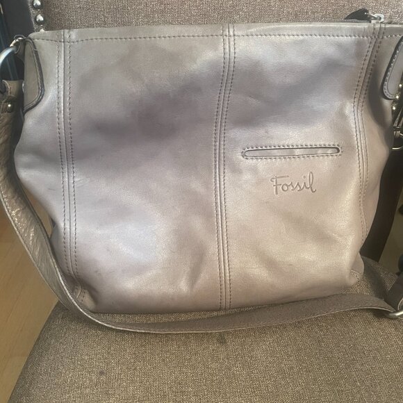 Fossil leather hobo bag - Picture 2 of 11